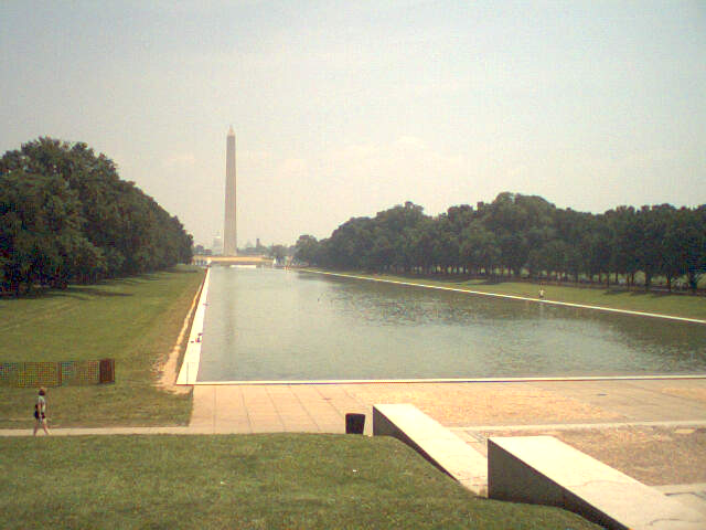 Washington Monument from the steps of the Lincoln
